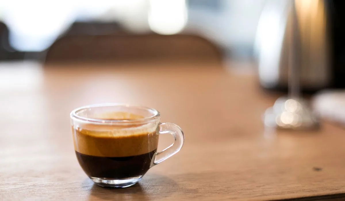 Glass of slow-brewed coffee